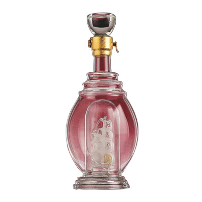 玫瑰花制造型酒瓶 精美玻璃工艺品定制批发透明玻璃酒瓶