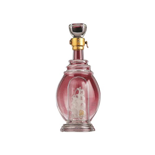 玫瑰花制造型酒瓶 精美玻璃工艺品定制批发透明玻璃酒瓶