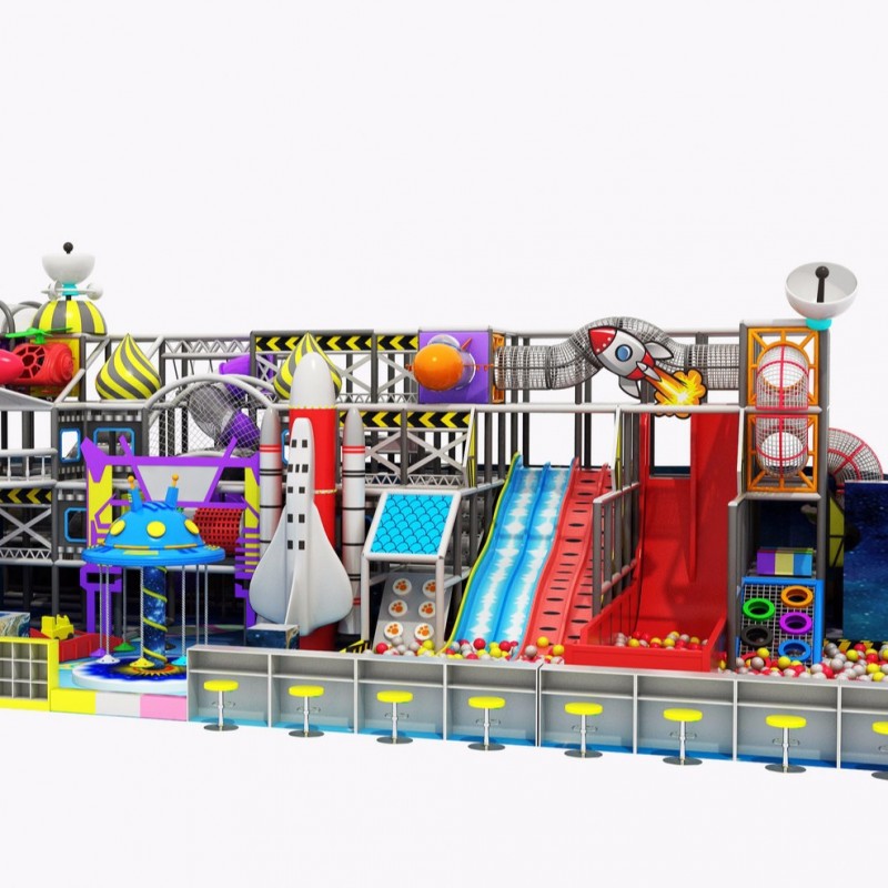 厂家直销室内儿童乐园设备高层淘气堡百万球池魔鬼滑梯软体组合