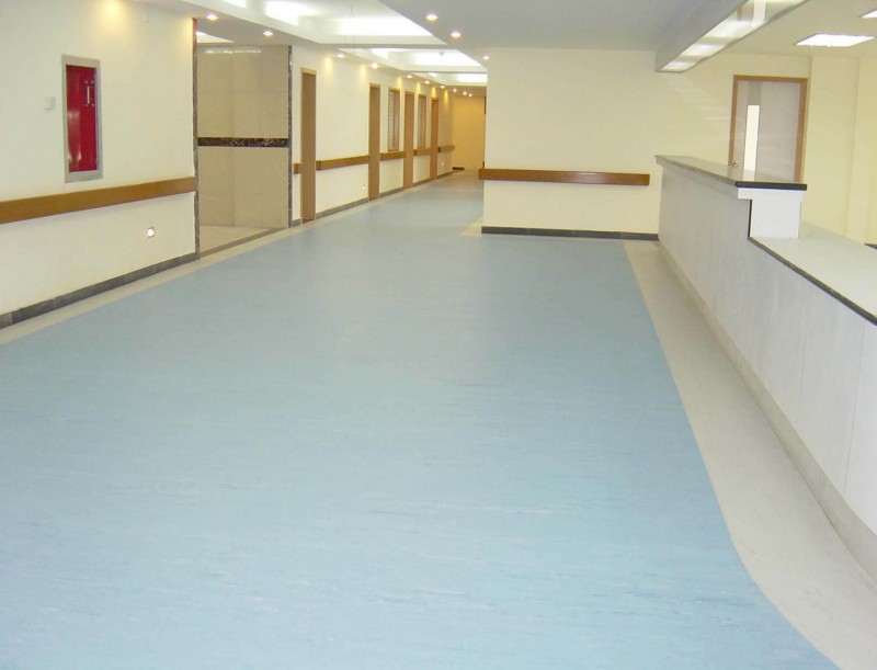 医院PVC 地板卷材，学校运动场