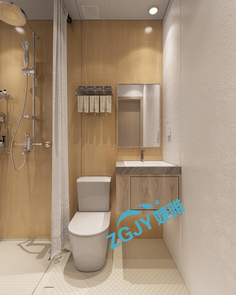 山东婕雅专业生产酒店宾馆卫生间整体卫浴装配卫生间卫浴设施