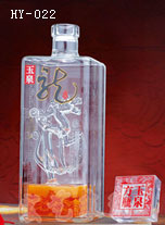 江西玻璃工艺酒瓶加工企业/宏艺玻璃制品厂价销售红酒酒瓶