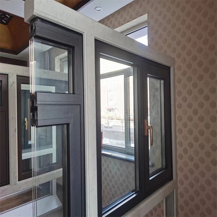 陕 西商 洛断桥铝门窗工程 窗台双层玻璃 系统窗 密封隔音